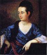 Henry Benbridge Portrait of Mrs William Alson Jr oil on canvas
